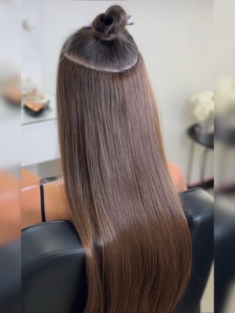 Metoda szyta sew-in - efekt 1