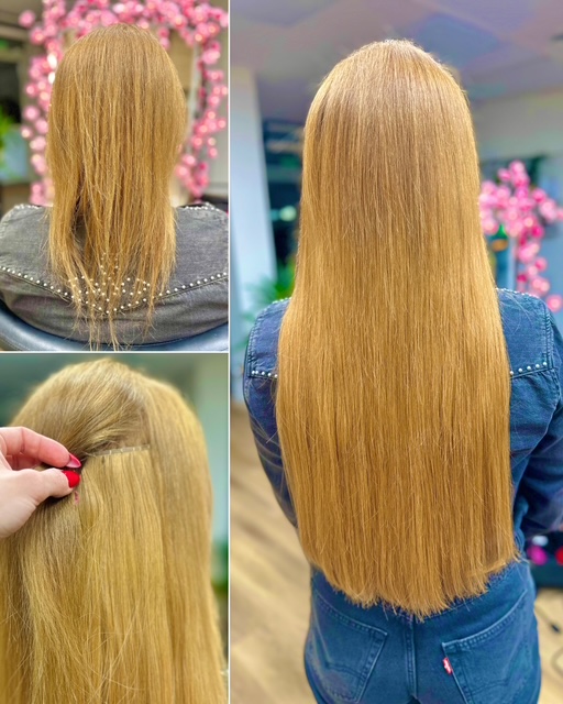 Metoda szyta sew-in - efekt 4